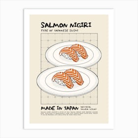 Salmon Nigiri Art Print