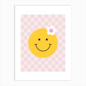 Smiley Flower Art Print