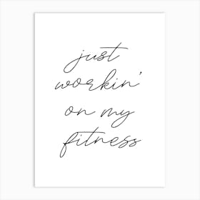 Gym Fitness Quote Art Print