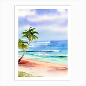 Delray Beach, Florida Watercolour Art Print