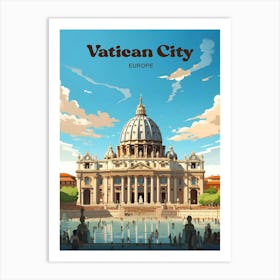 Vatican City Europe Architecture Travel Art Art Print