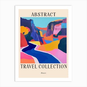 Abstract Travel Collection Poster Monaco 3 Art Print