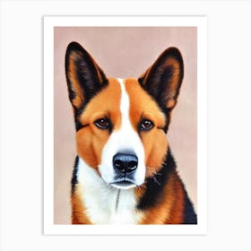 Canaan Dog Watercolour Dog Art Print