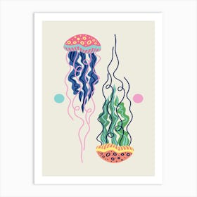 Jellyfish Modern Art Print