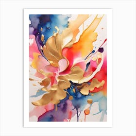 Abstract Flower Painting Art Print