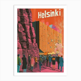 Aihrgdesign A 1970s Inspired Travel Poster For Helsinki 3 Art Print