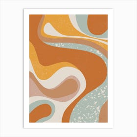 Wavy Spectrum Art Print