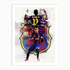 Neymar Jr Barcelona Art Print