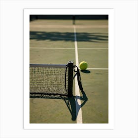 Tennis Net And Ball Art Print