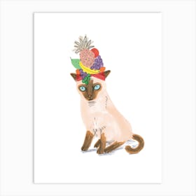 Siamese Cat Art Print