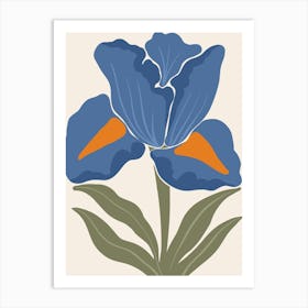 Blue Iris 1 Art Print