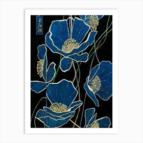 Blue Poppies Art Print