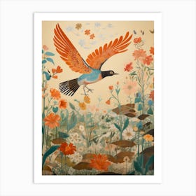 Swallow 1 Detailed Bird Painting Art Print