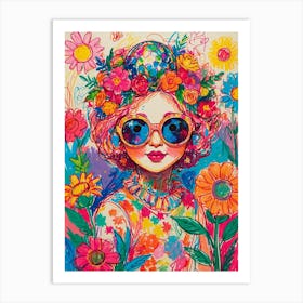 Flower Girl 1 Art Print