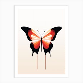 Butterfly Minimalist Abstract 1 Art Print