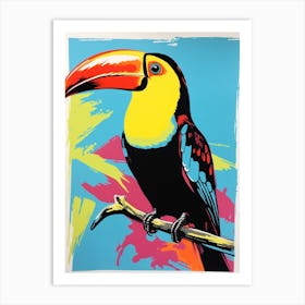 Andy Warhol Style Bird Toucan 1 Art Print