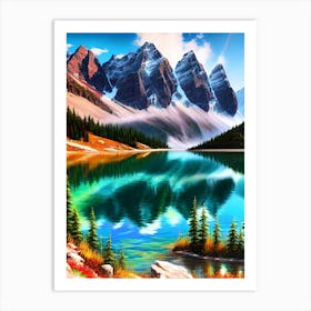 Mountain Lake 30 Art Print