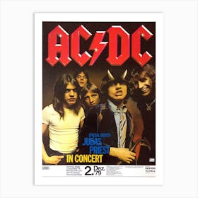 Acdc Poster Highway To Hell Official Textile Flag Art Print