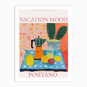Vacation Mood Positano Art Print