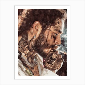 Post Malone art print Art Print