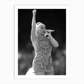 Katy Perry Performs During The Icc Women S T20 Cricket World Cup Final Art Print