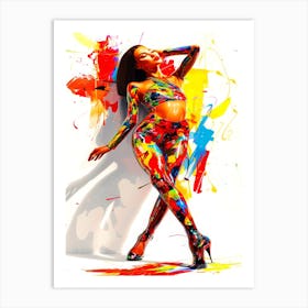 Fashion Model Figure - Top Model Queen Art Print