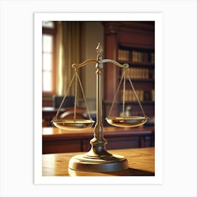 Scales Of Justice Art Print