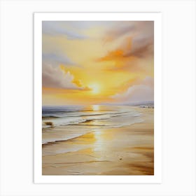 Sunset On The Beach 7 Art Print