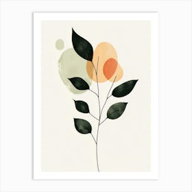 Abstract Leaves 8 Art Print