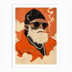 Man With A Beard Art Print