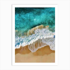 Aerial View Of A Beach 82 Art Print