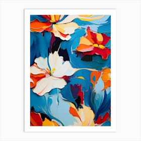 Abstract Flower Painting 21 Art Print