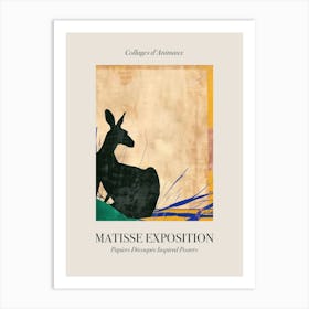 Kangaroo 3 Matisse Inspired Exposition Animals Poster Art Print
