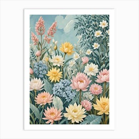 Pastel Secret Garden Art Print