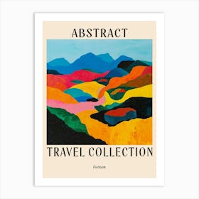 Abstract Travel Collection Poster Vietnam 3 Art Print