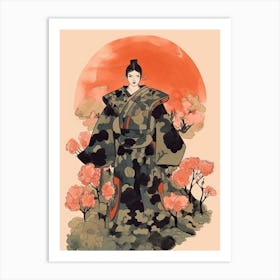 Female Samurai Onna Musha Illustration 6 Art Print