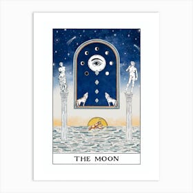 The Moon Tarot Art Print