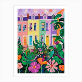 Colourful Houses Art Print