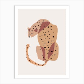 Abstract Shapes Leopard Art Print
