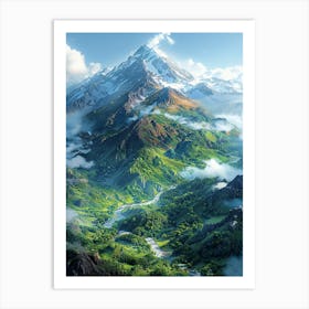 Mountain Landscape Art Print