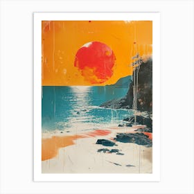 Sunset On The Beach 25 Art Print