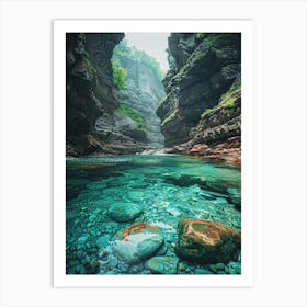 Swedish Gorge Art Print