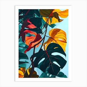 Tropical Leaves 25 Art Print