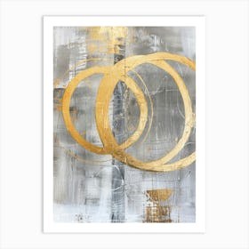 Gold Rings 1 Art Print