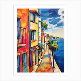 Limassol Cyprus 3 Fauvist Painting Art Print