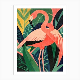 Pink Flamingo Art Print