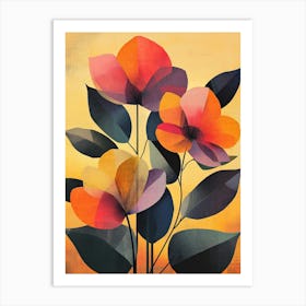 Abstract Flowers 7 Art Print