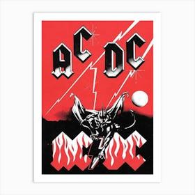 Metal Signs 530 189 Acdc Vintage Retro Home Man Cave Garage Shed Music Pub Art Print