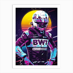 Pierre Gasly Alpine Driver Art Print