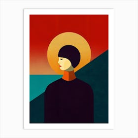 Figure at Sunset Art Print